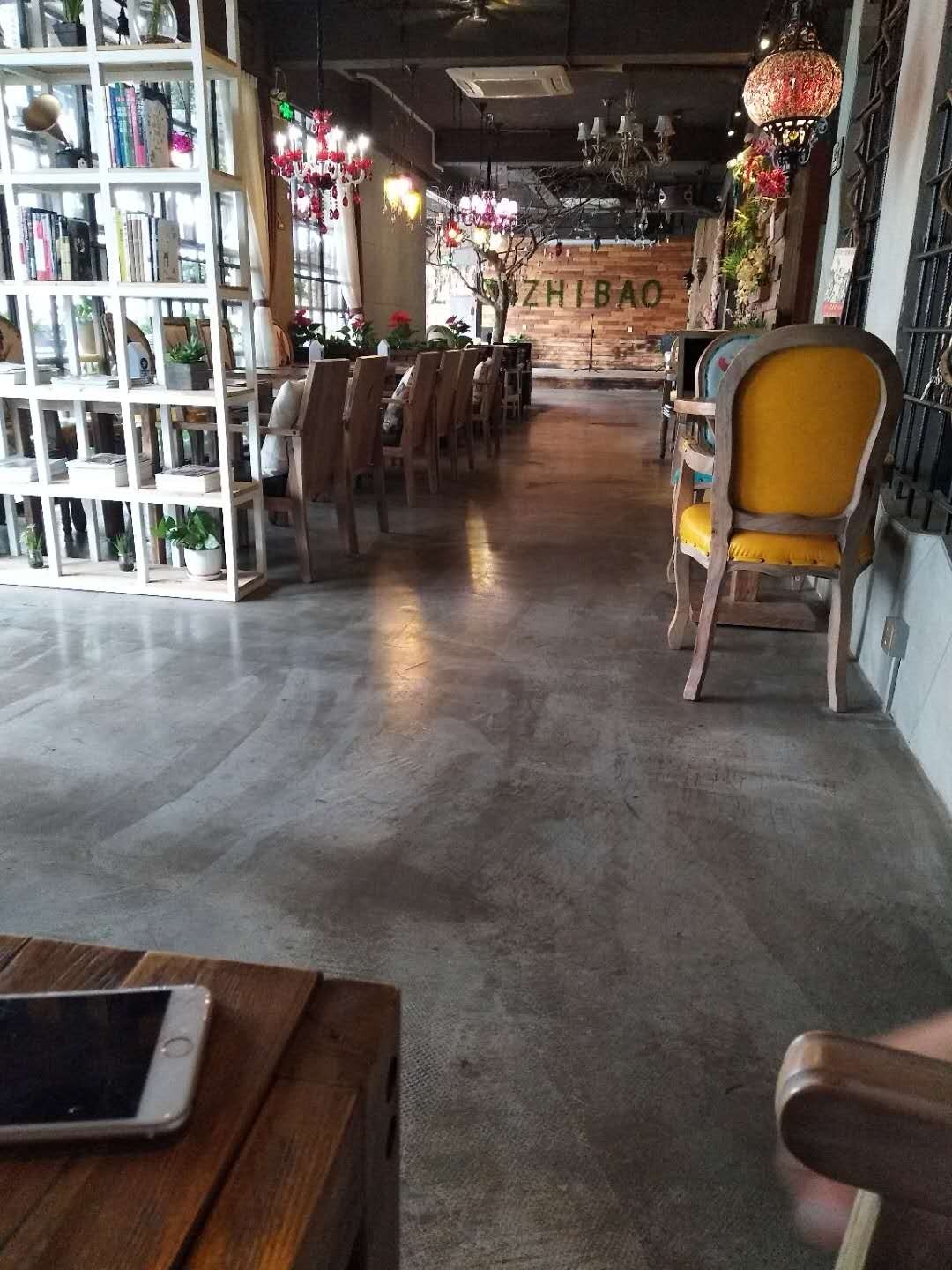 咖啡厅水泥本色复古地坪